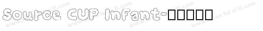 Source CUP Infant字体转换